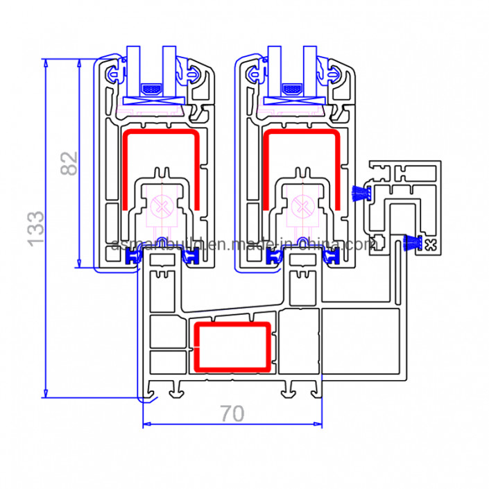 Раздвижная дверь Veka/Kommerling из ПВХ, немецкое качество