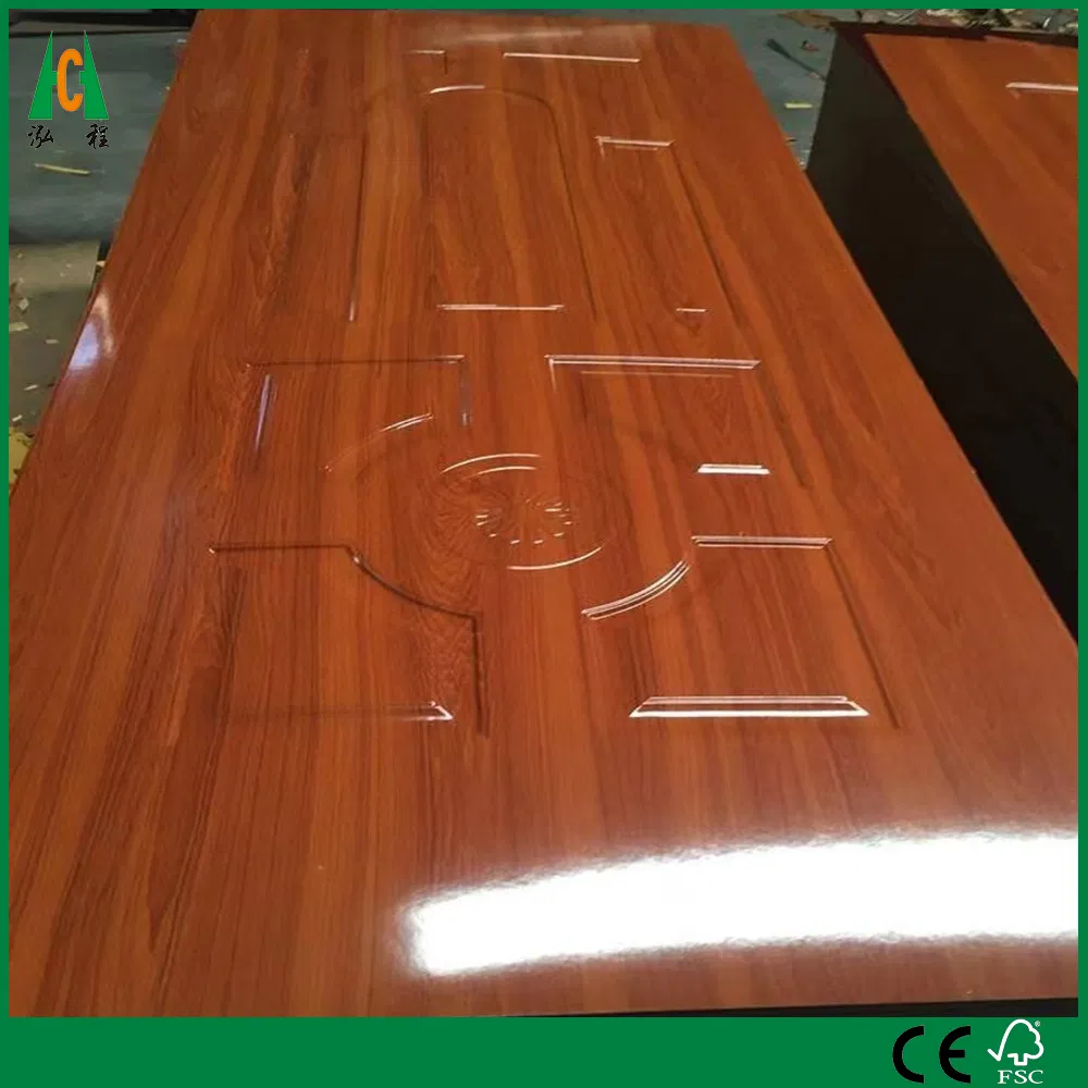 Moulde Door Skin with Natural or Engineered Wood Veneer