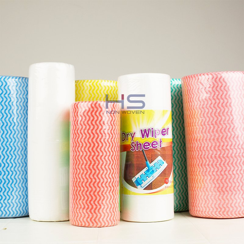 Disposable Spunlace Nonwoven Fabrics Oil Absorbent Kitchen Cleaning Wipes Cloth