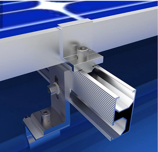 Pitched Metal Roof Solar PV Mounting Brackets with Kliplock Clamp