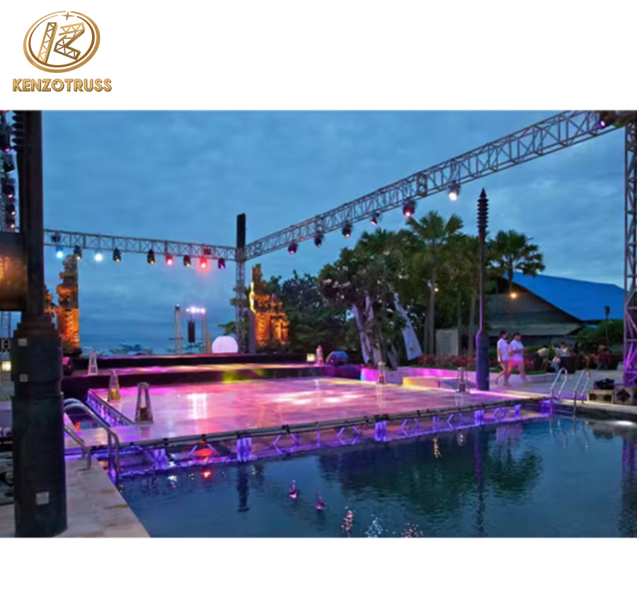 Concert Stage Design Non-Slip Platform Aluminium Stage Truss