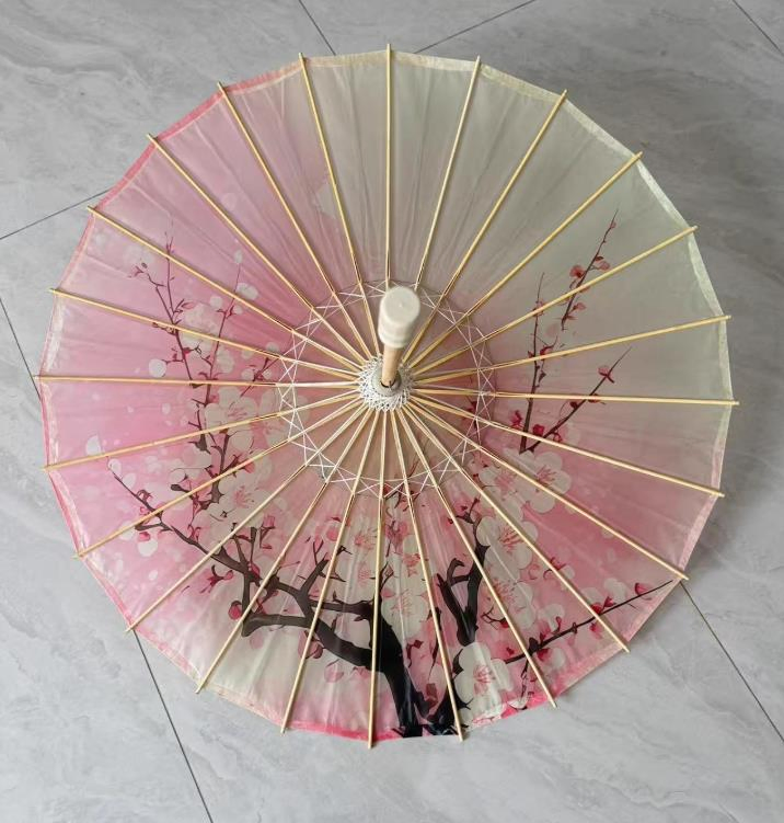 Зонт-трость с канадским флагом из масляной бумаги