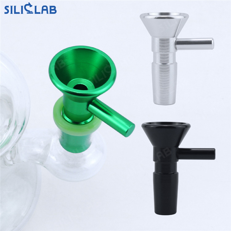 Wholesale Custom 14mm Aluminum Alloy Smoking Bowl Smoking Accessories Glass Water Pipe Tobacco Bowl