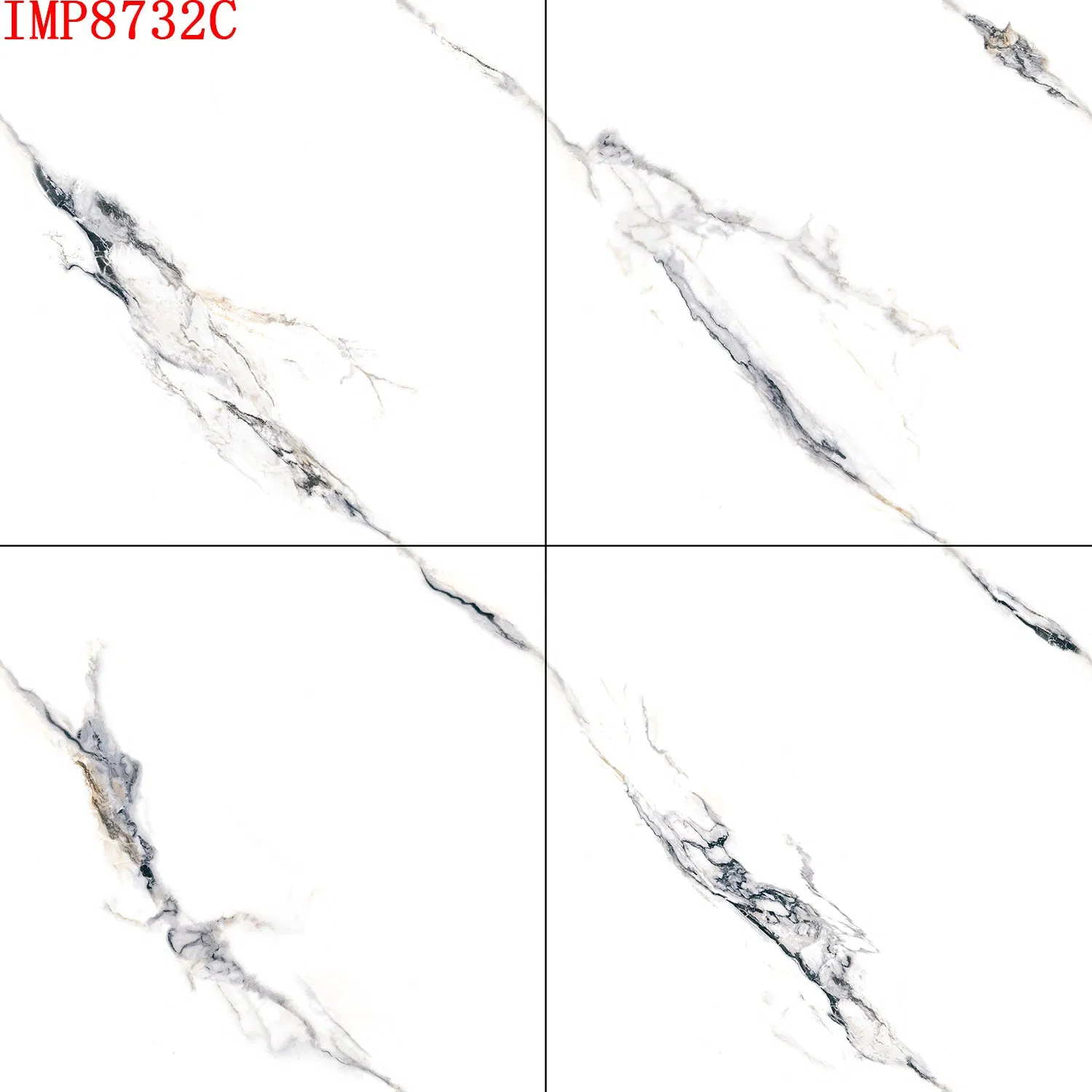 Полированная плитка 60x60 см Carrara White