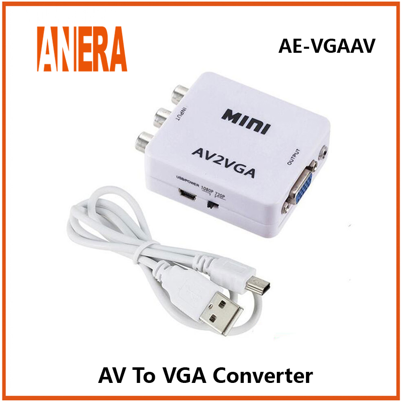 Anera Hot Sale Video and Audio to VGA Converter Adapter