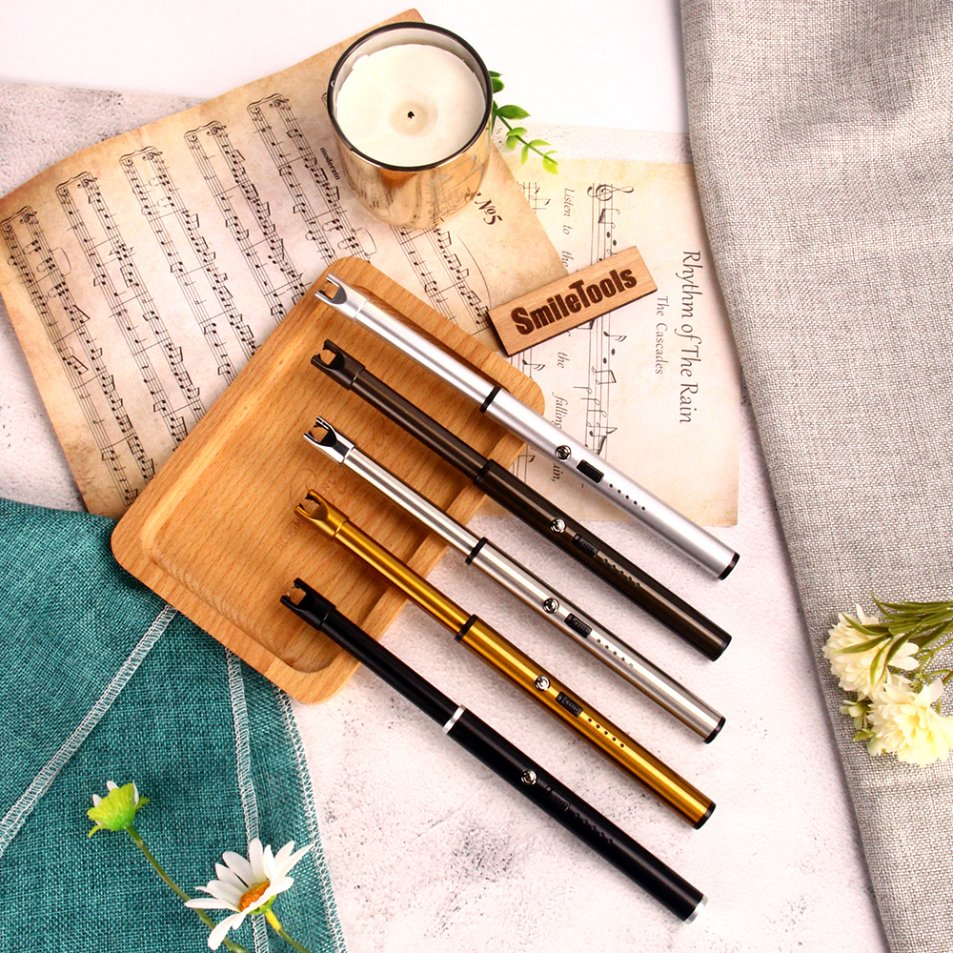 Upgraded LED Display Safety Switch Wholesale Rechargeable USB Arc Igniter for Indoor and Outdoor Fireworks Cooking