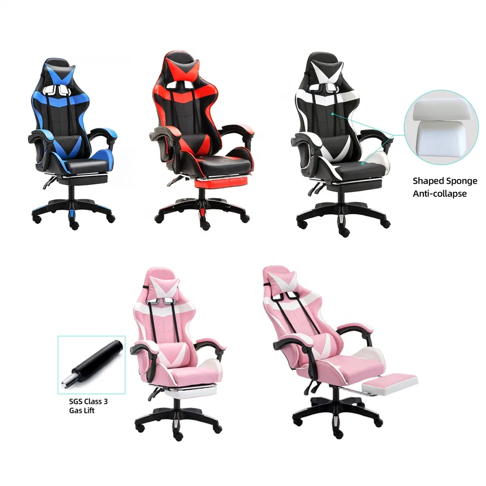 Reclining Gaming Chair Adjustable 360 Degree with Footrest