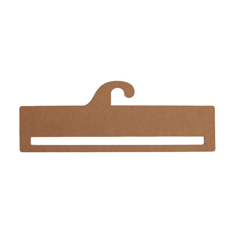 Kraft Paper Cardboard Hangers for Fashion Apparel Display with Custom Size and Logo Printing