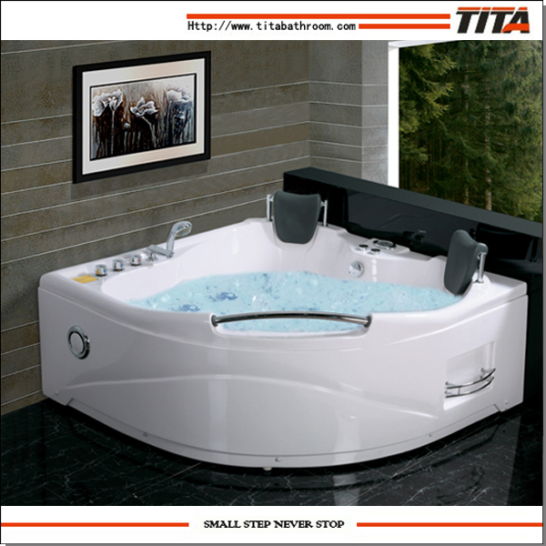 Угловая акриловая ванна TMB005 с гидромассажем