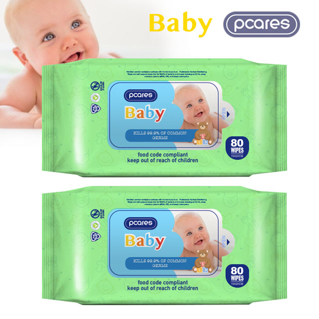 Customized Alcohol Free Pure Water Aqua Baby Cleaning Wet Wipes