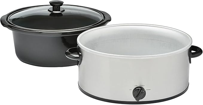 Versatile 6.0qt Oval Slow Cooker for Family-Friendly Cooking