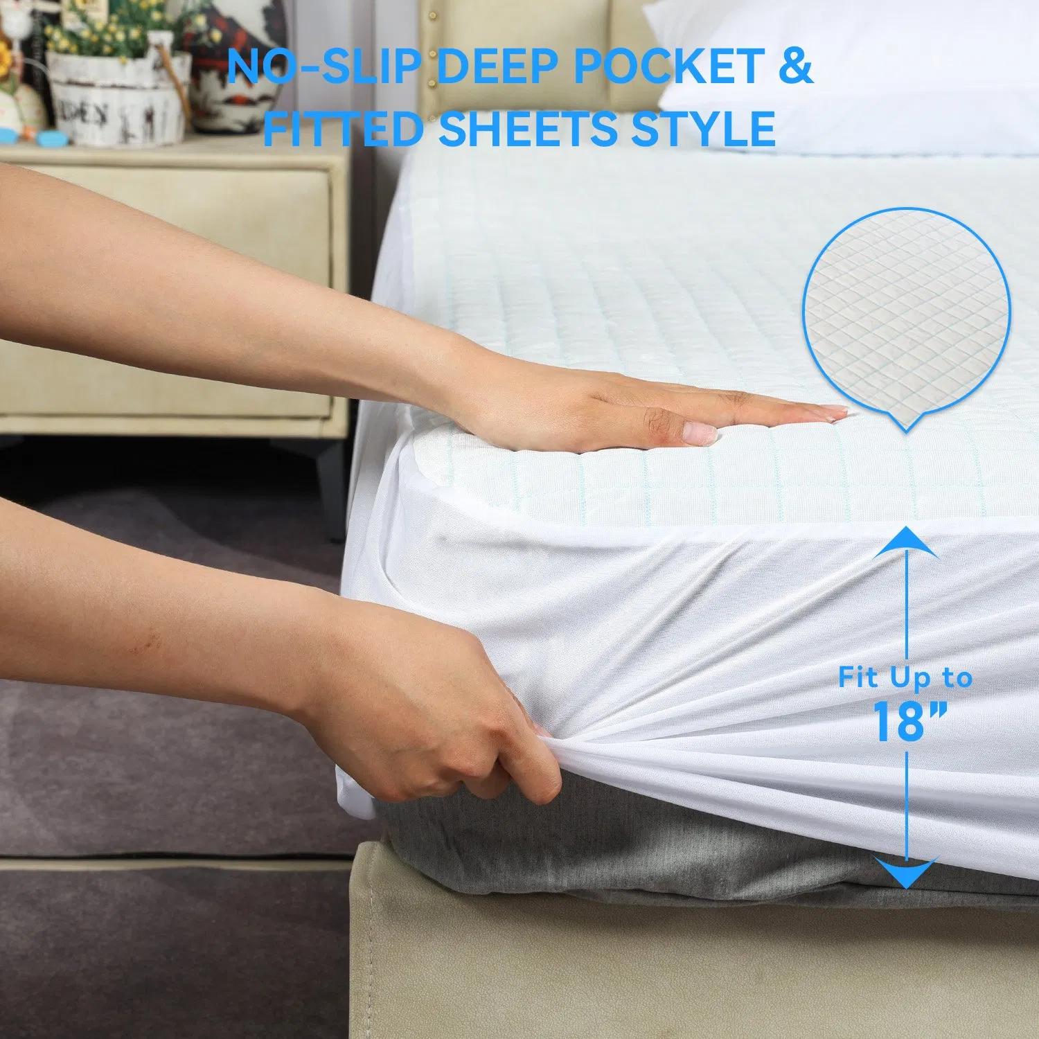 Factory China 100% Cool 3D Air Mattress Cover Mattress Protector Elastic Anti-Slip Airflow Design Comfortable Summer