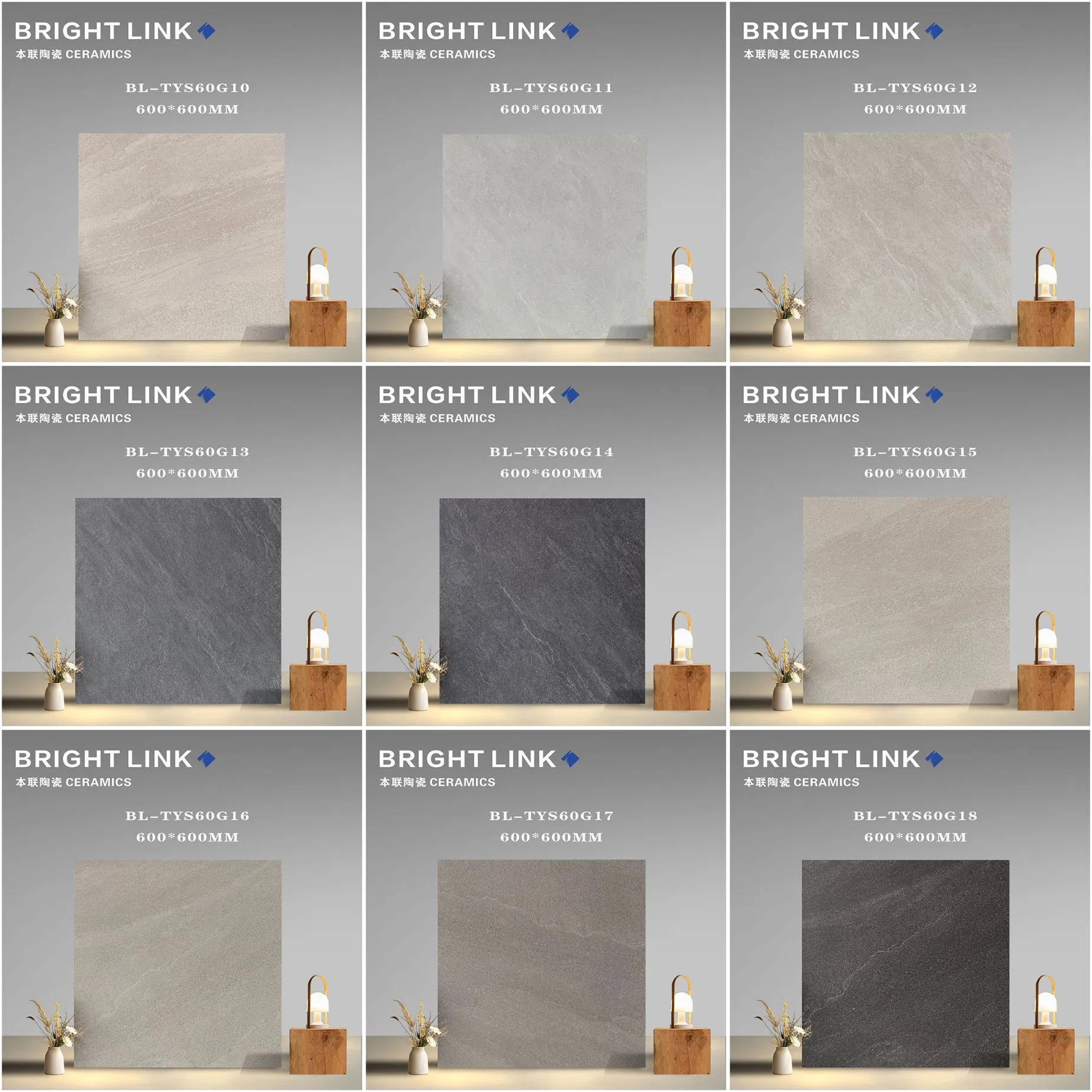 Promotion 60*60cm Antique Excellent Rustic Matte Porcelain Non-Slip Tile