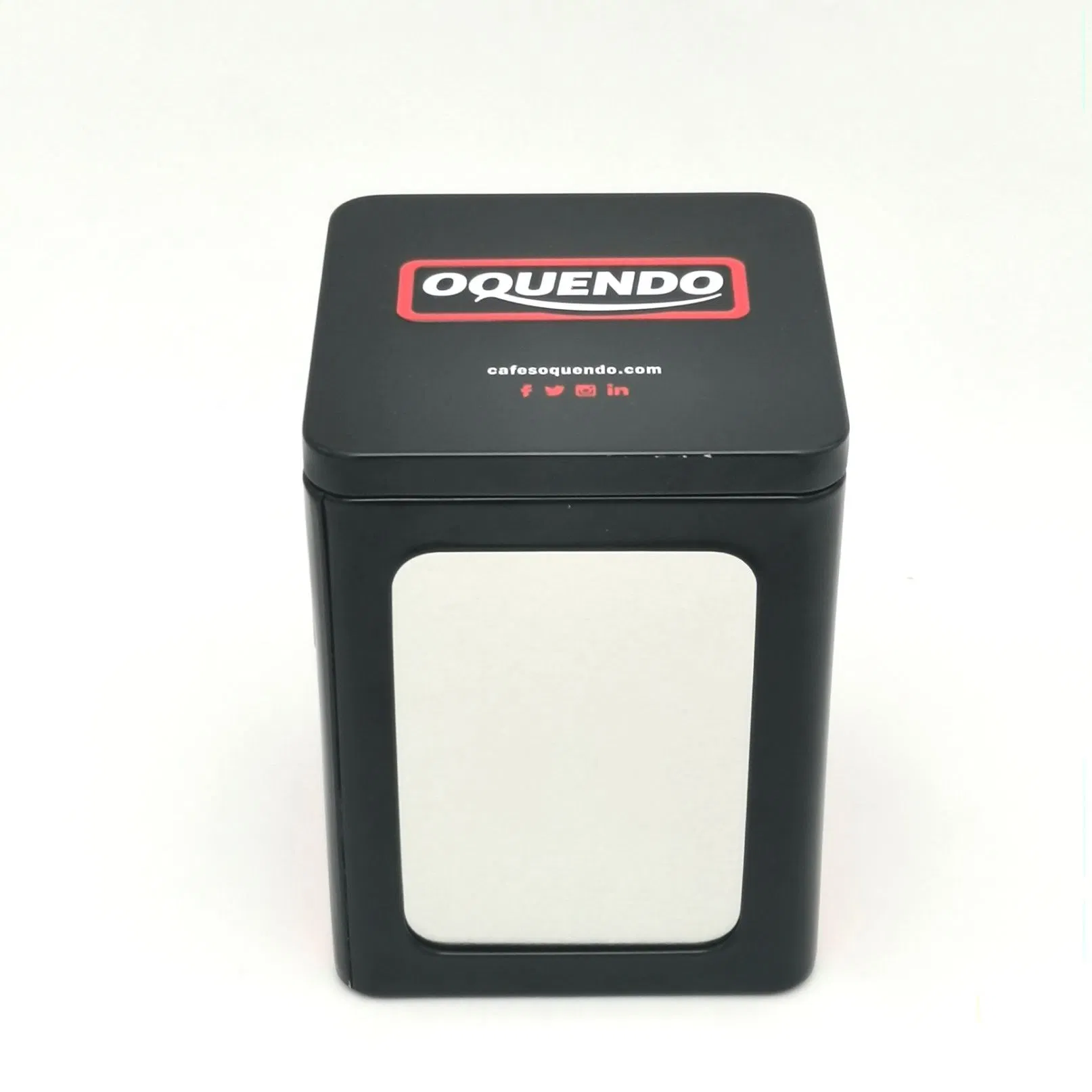 Custom Coffee Shop Restaurant Embossed Logo Tinplate Napkin Box Tissue Holder