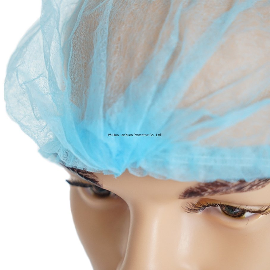 Disposable Elastic Clip Bouffant Mob Cap