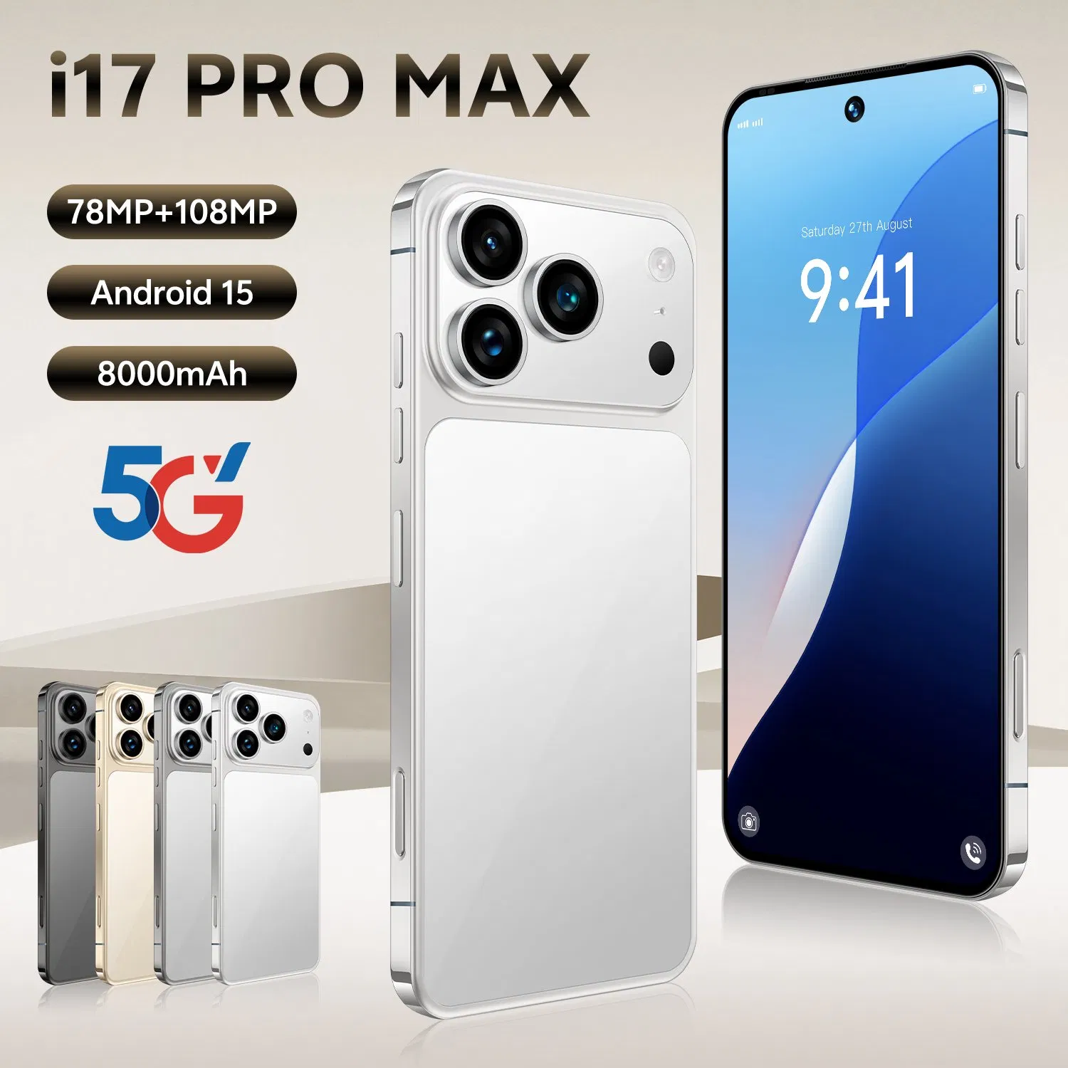 Смартфон I17 PRO Max 7.3" 16+1ТБ, Android 15, 5G