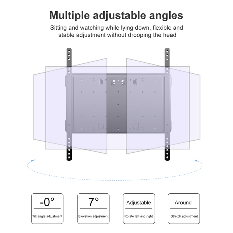Screen Size 40"-85" Vesa 600X400 Low-Profile Articulating Full Motion Tilt Swivel Flat TV Wall Mount Bracket