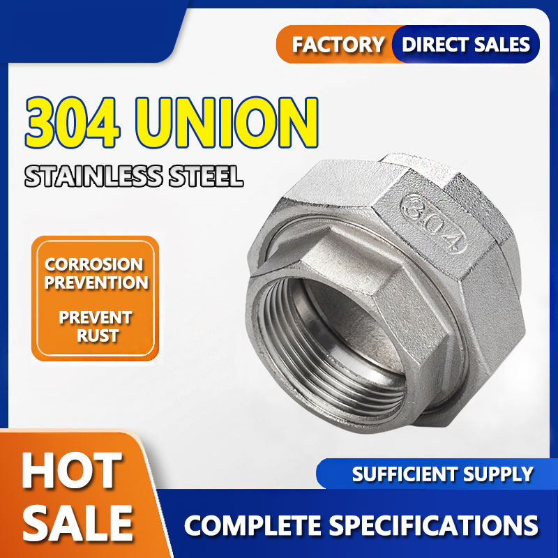 Factory Direct Sales SS304 Pipe Fittings Thread Union for Pipeline Connection System