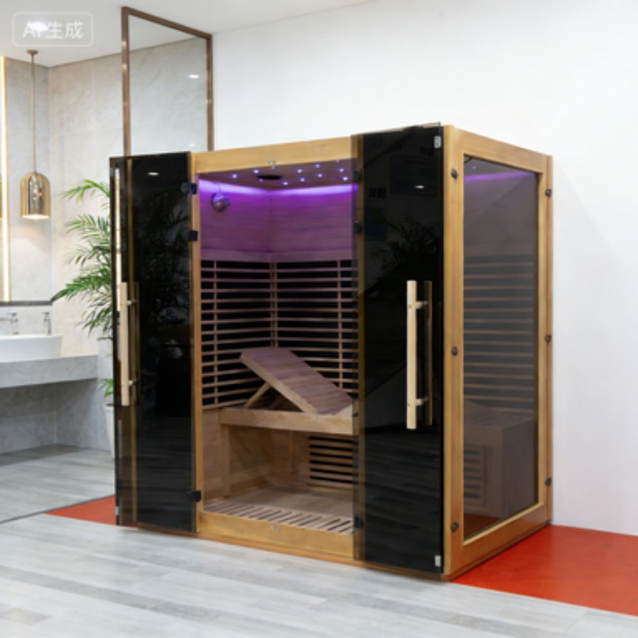 Инфракрасная сауна на 4 человек, углеродное волокно