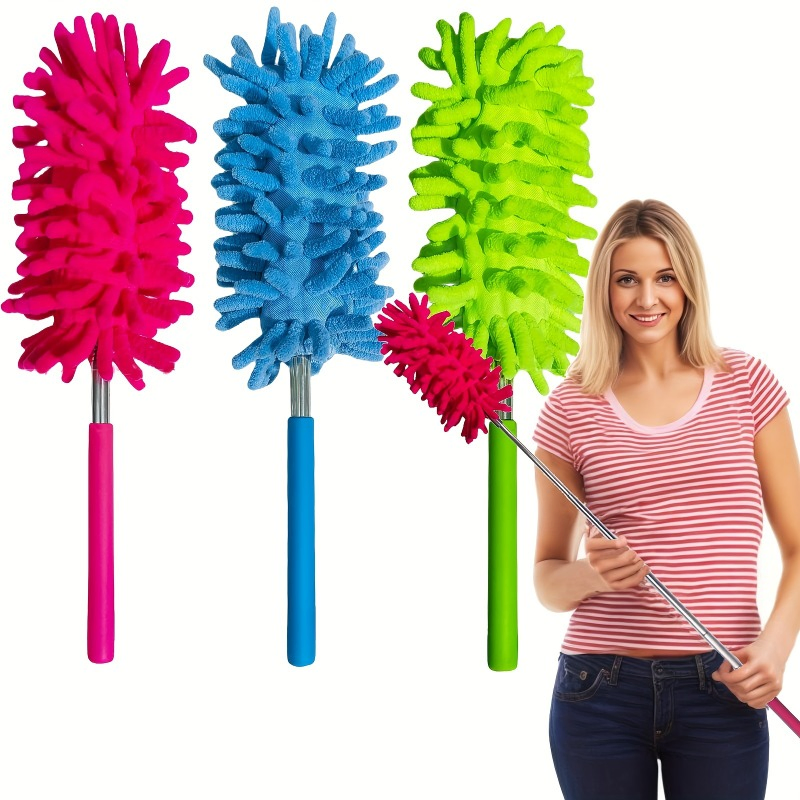 Promotional New Arrivals Durable Extendable Handle Easy-Clean Microfiber Duster Cleaning Brushes