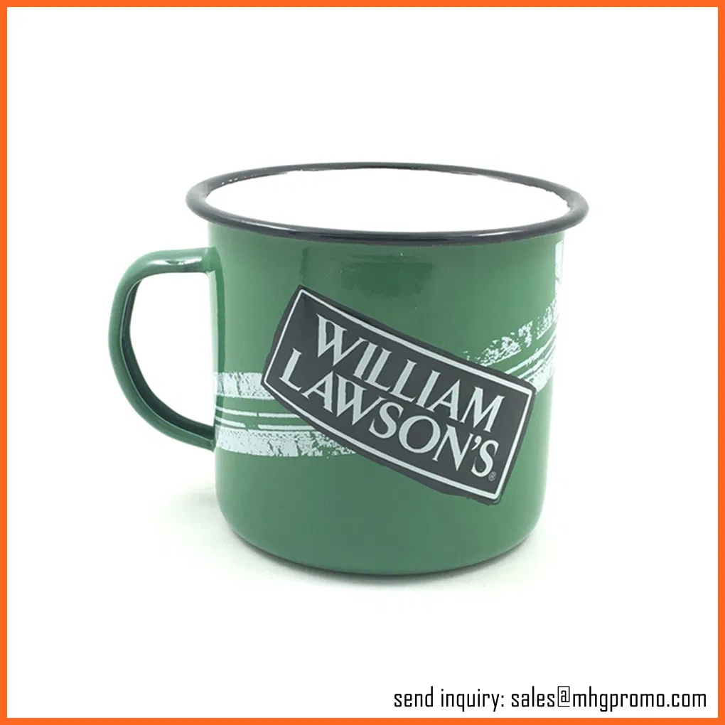 Cast Iron Metal Type Steel Enamel Camp Mug