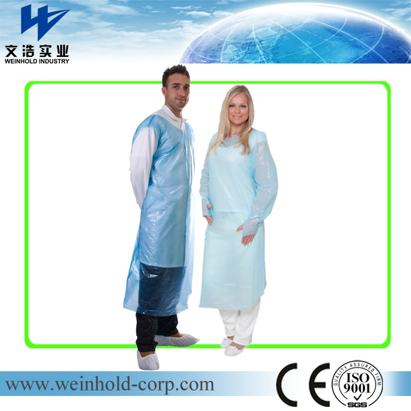 High Quality Disposable PE Sleeveless Food Grade Aprons