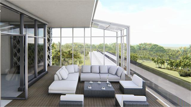 Lean to Wall Retractable Aluminum Sunroom Enclosures