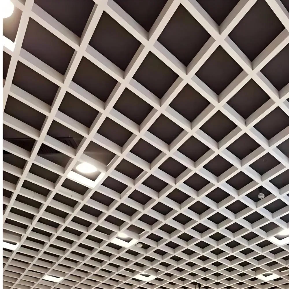 Pop Wooden Customized Color Aluminum Open Cell Ceiling Metal Grid Ceiling
