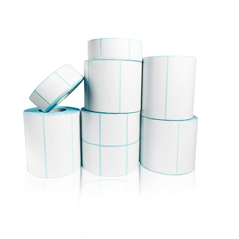 White Three-Proof Thermal Self-Adhesive Label Paper Roll for Supermarket Labels