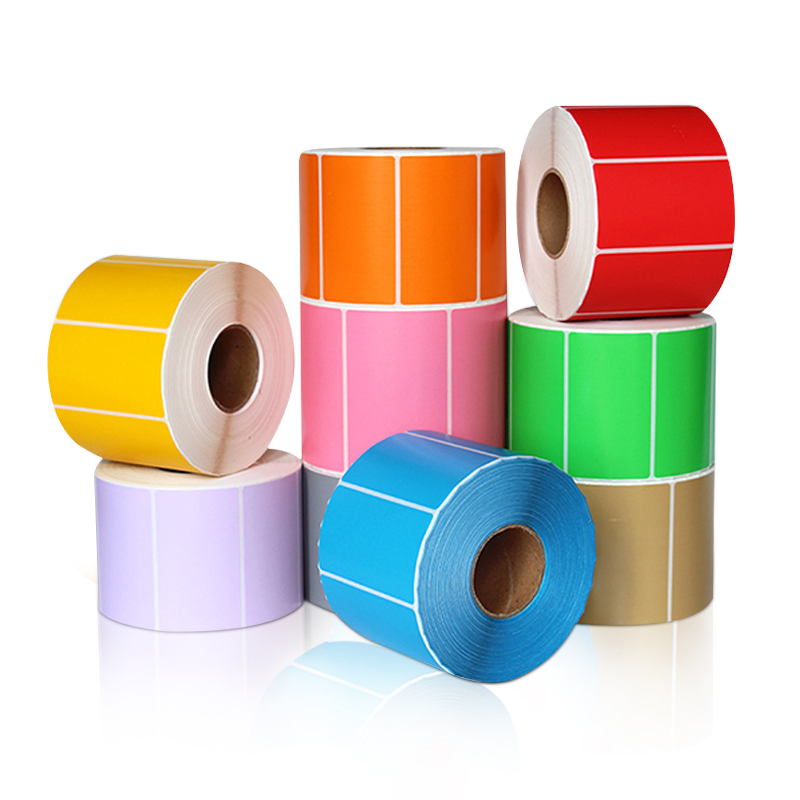 Custom White or Colour Sticker Roll, Blank Direct Thermal Label Roll
