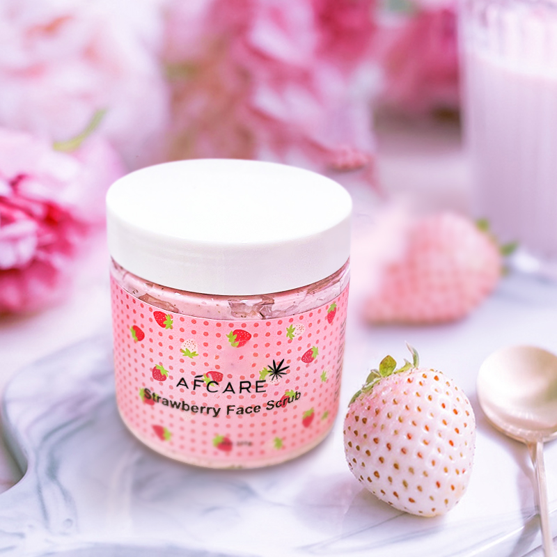 Scrubs Manufacturers Private Label Face Clean Anti Cellulite Exfoliator Organic Arabic Strawberry Extract Body Scrub