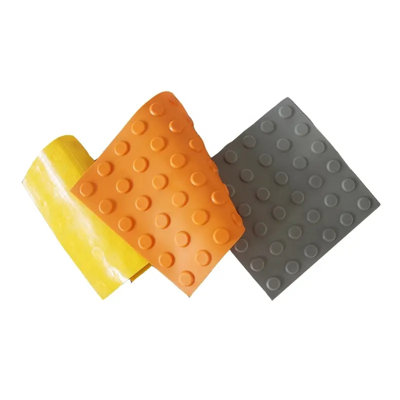 PVC/TPU/TPE Rubber Tactile Paving Tile Mat ABS Tactile Indicator