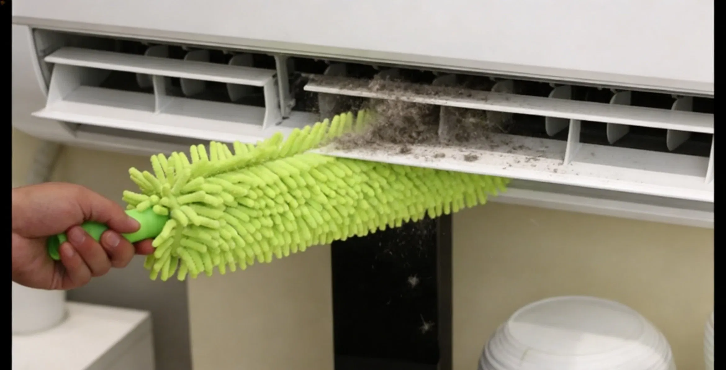 High Absorbency Chenille Duster Reusable Green Cleaning Tool for Furniture, Countertops & Electronics