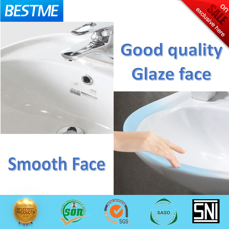 New Design Sanitary Ware Bathroom High End One PC Pedestal Wash Basin (BC-1023B)