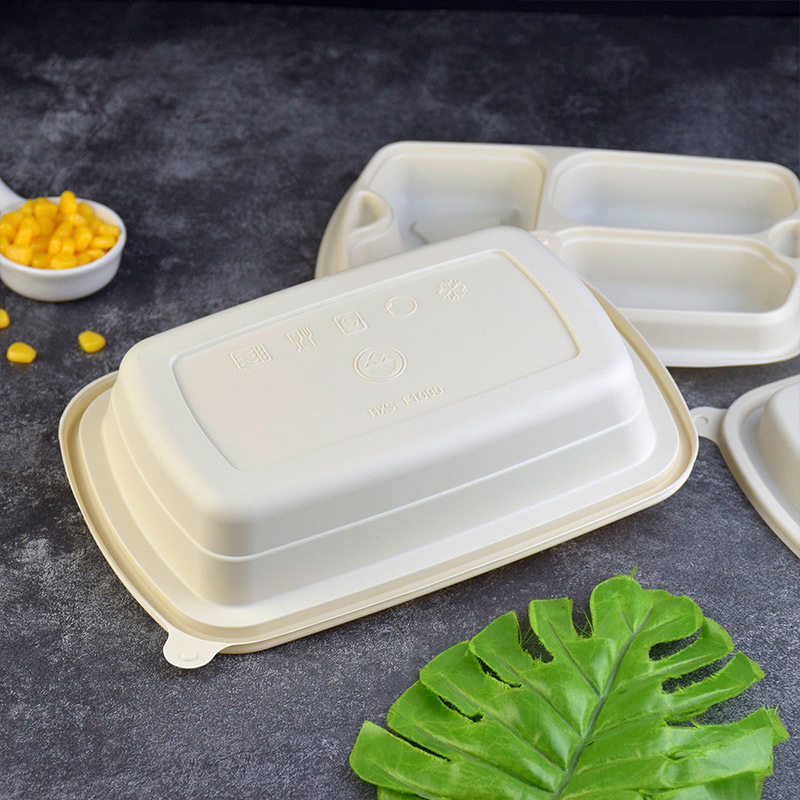 Biodegradable Takeaway Bagasse Clamshell Sugarcane Food Container Lunch Box Pfas Free