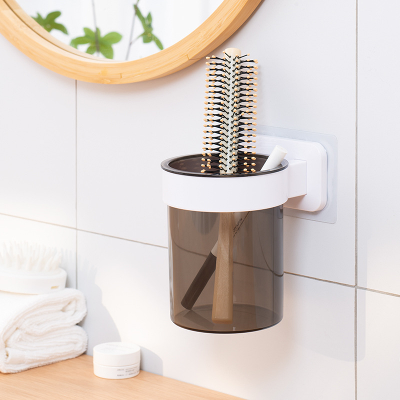 No-Drill Wall-Mounted Plastic Multi-Purpose Storage Rack