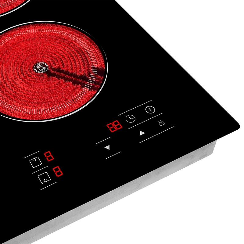 2 Burners Ceramic Cooker 220V Built in Kitchen Appliance Infrared Cooker