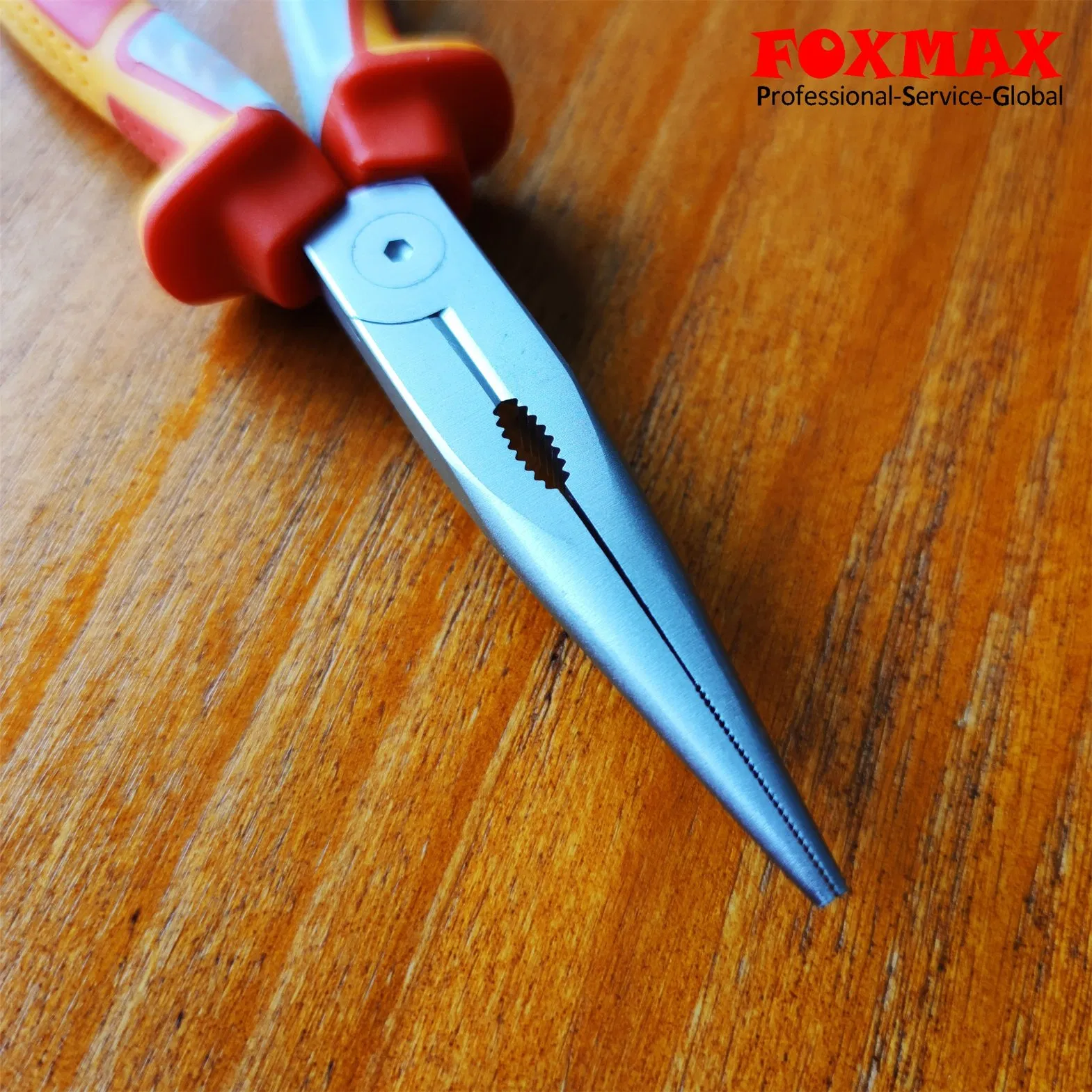 Long Needle Nose Pliers with Wire Cutting Functionality for Precision Tasks (FLP-063)