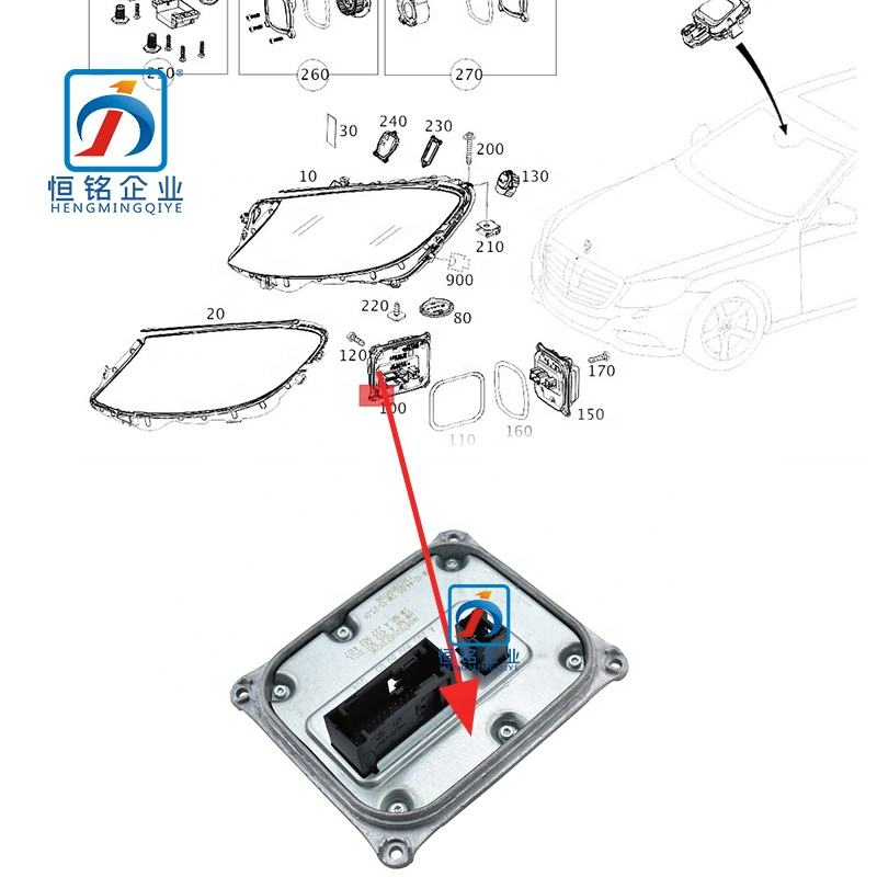 W222 Headlight ECU Control Module for C300 C63 S550 S600 S63