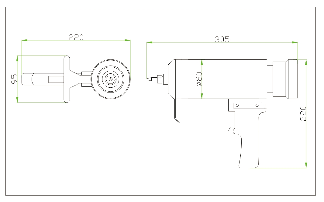 Multi-Purpose Aluminum Tube PUR Glue Gun