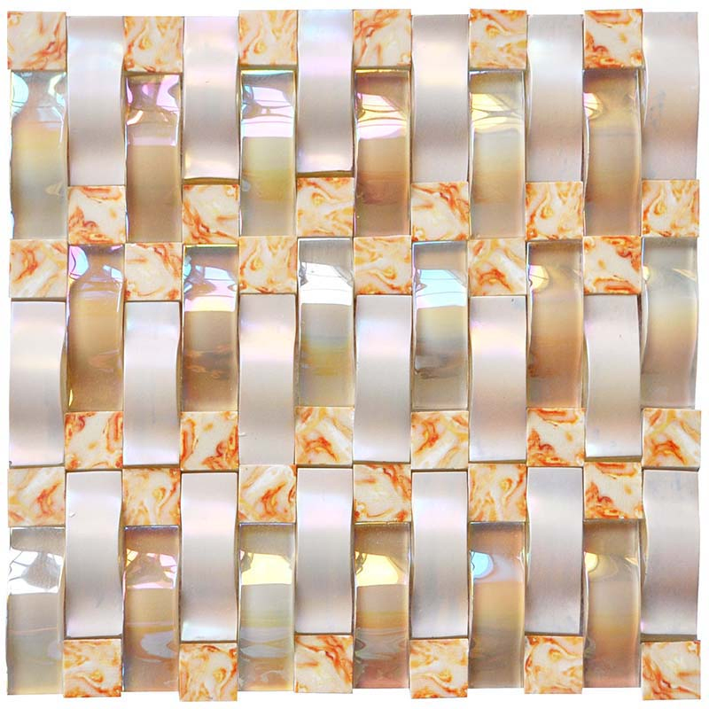 China Manufacturer Swimming Pool Flooring Glass Crystal Mosaic Tile