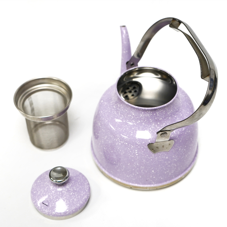 Чайник из нержавеющей стали с цветочным узором, 1.5-2.0 л