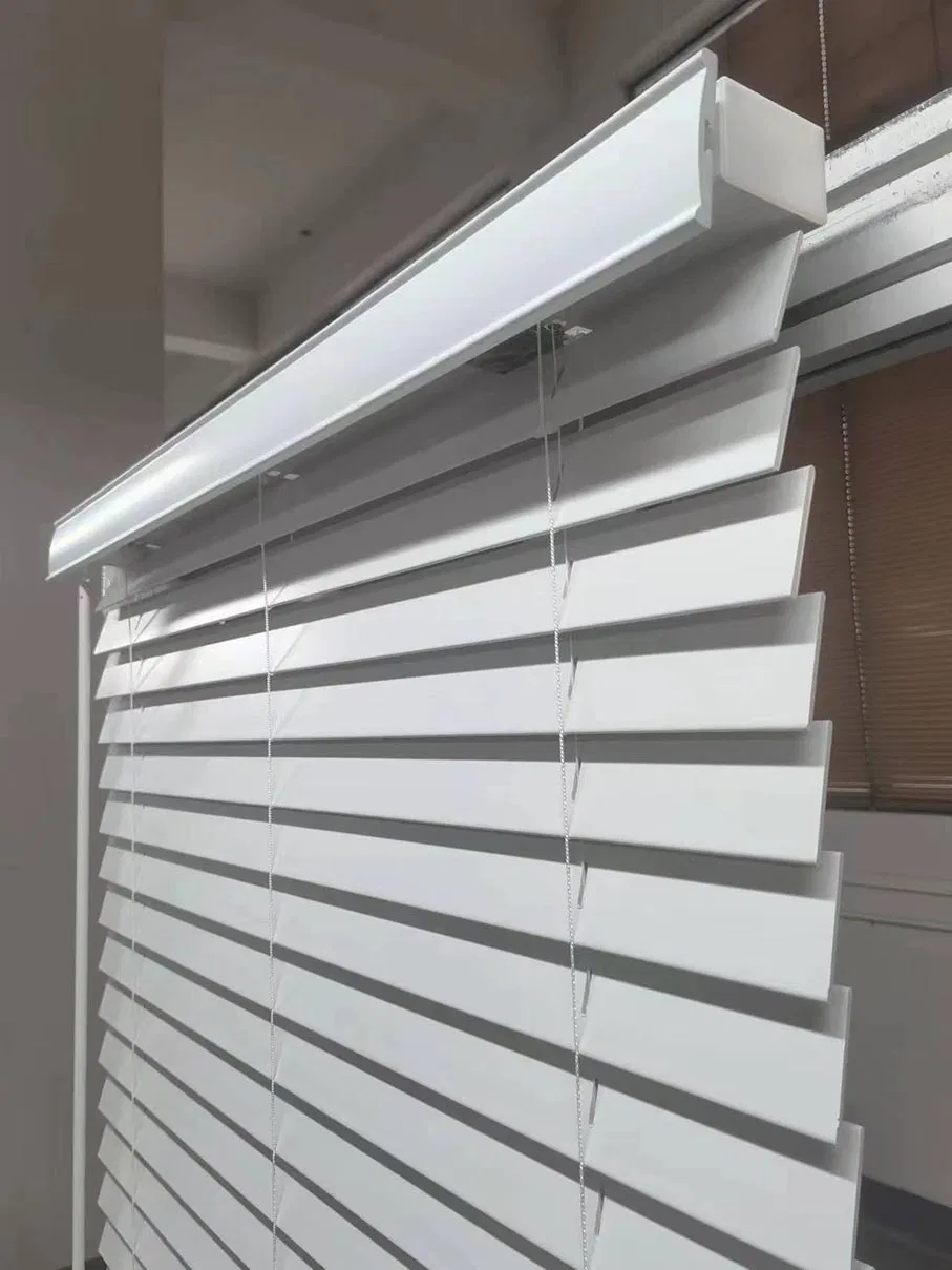 Interior Window 50mm Cordless Faux Wood Venetian Blind