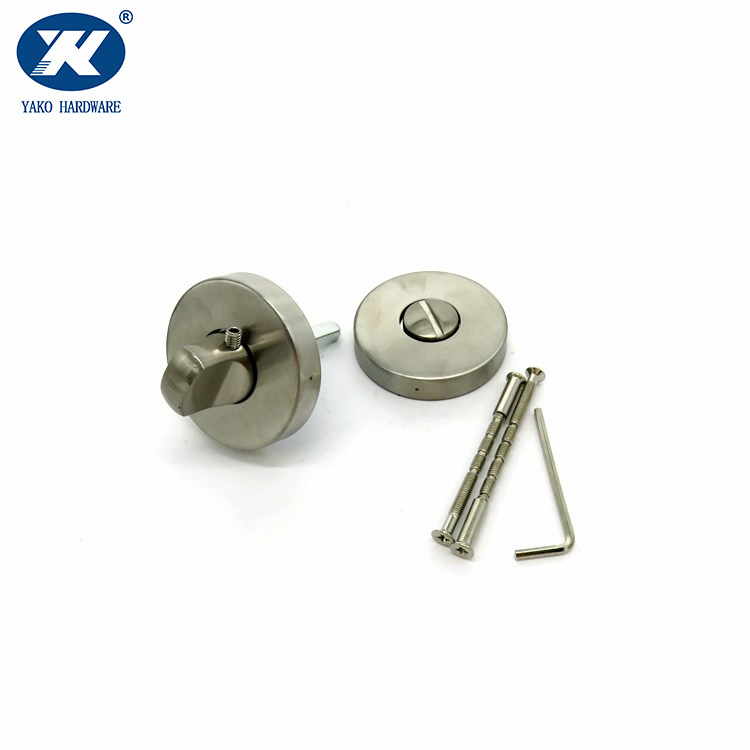 Stainless Steel Bathroom Door Knob Handle Knobset Thumb Turn Wc Indicator