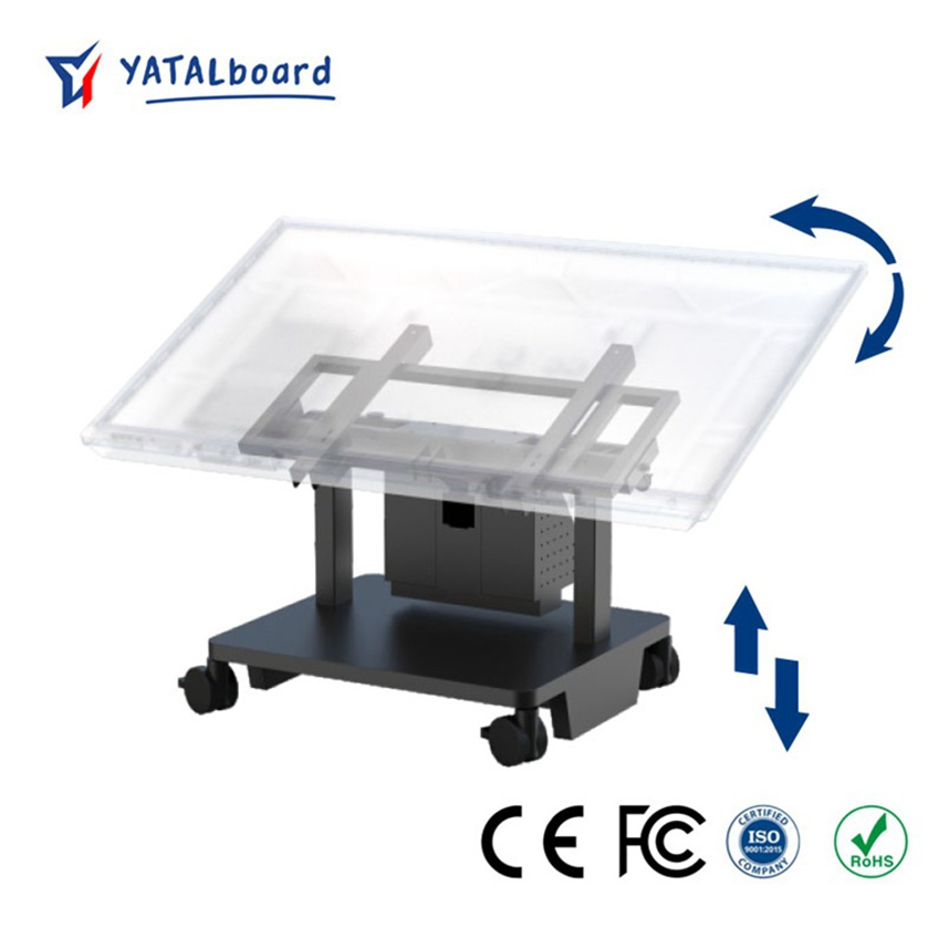 Adjustable Electric Stand for 65-86 Inch Interactive Flat Panel Tvs