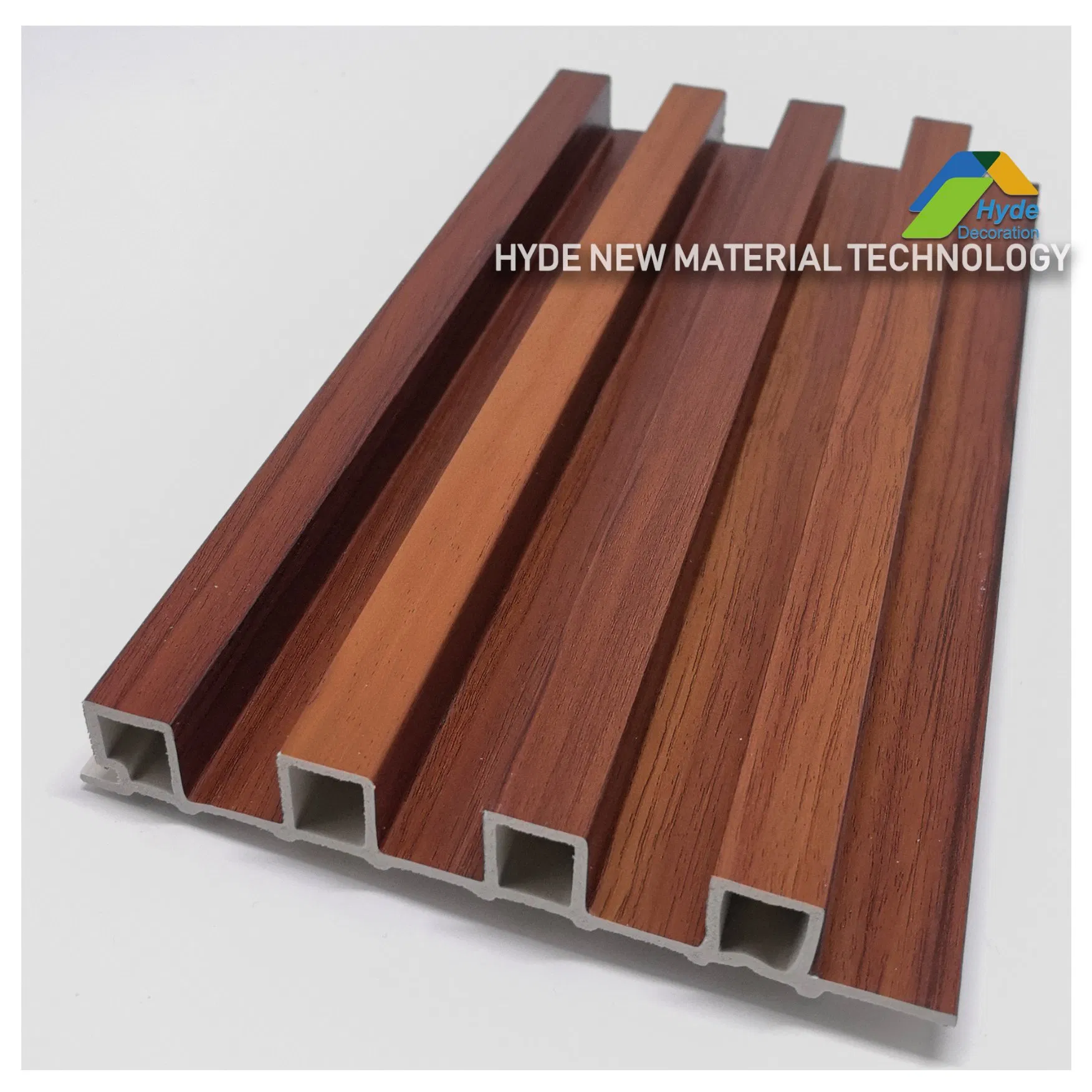 Popular Wood Design 168*22*2900mm /168*24*2900mm Panel De Pared WPC 3D Fluted Panel Factory