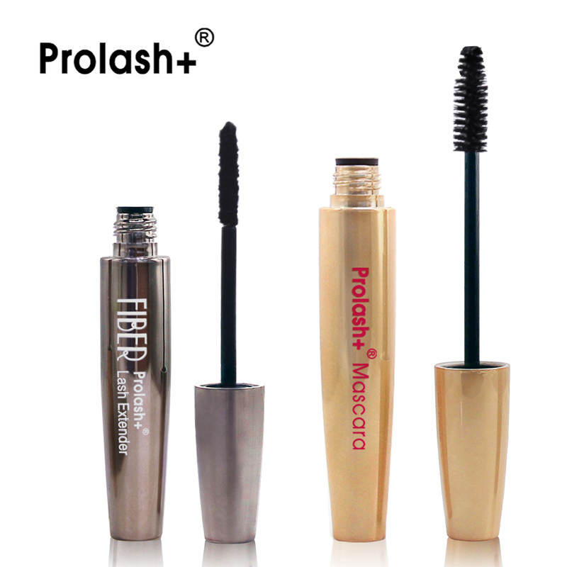 OEM Qbeka Best Effect Prolash+ 3D Fiber Lash Mascara for Eyelash Growth and Thicker Gel & Dry Fiber Formula 2 Tubes Makeup