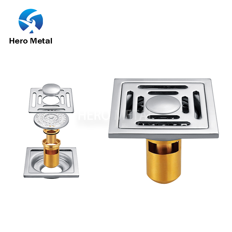 Слив для душа с силиконовым фильтром для волос