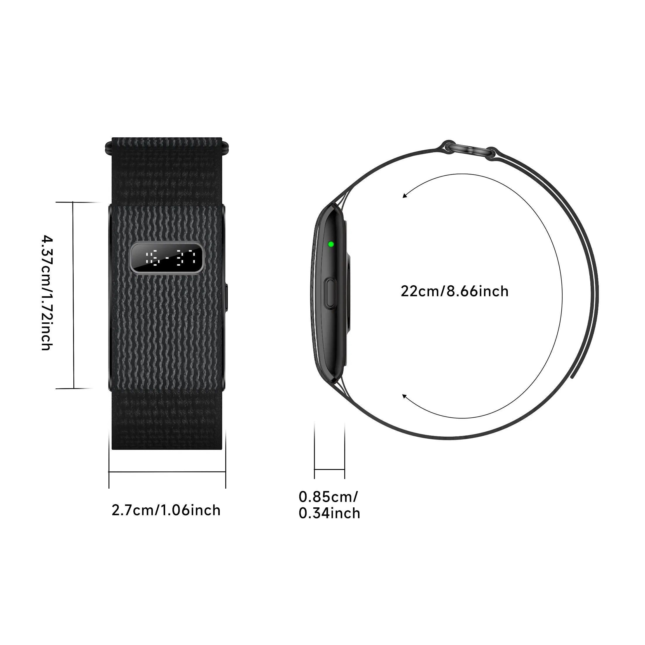 Умный браслет с кастомизацией, мониторингом здоровья, IP68