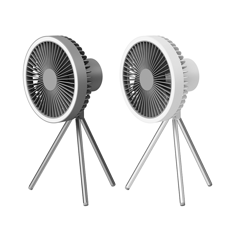 New Arrivals Desktop Fan Portable Rechargeable USB Tripod Fan Powerful Air Cooler Stand Ceiling Camping Fan